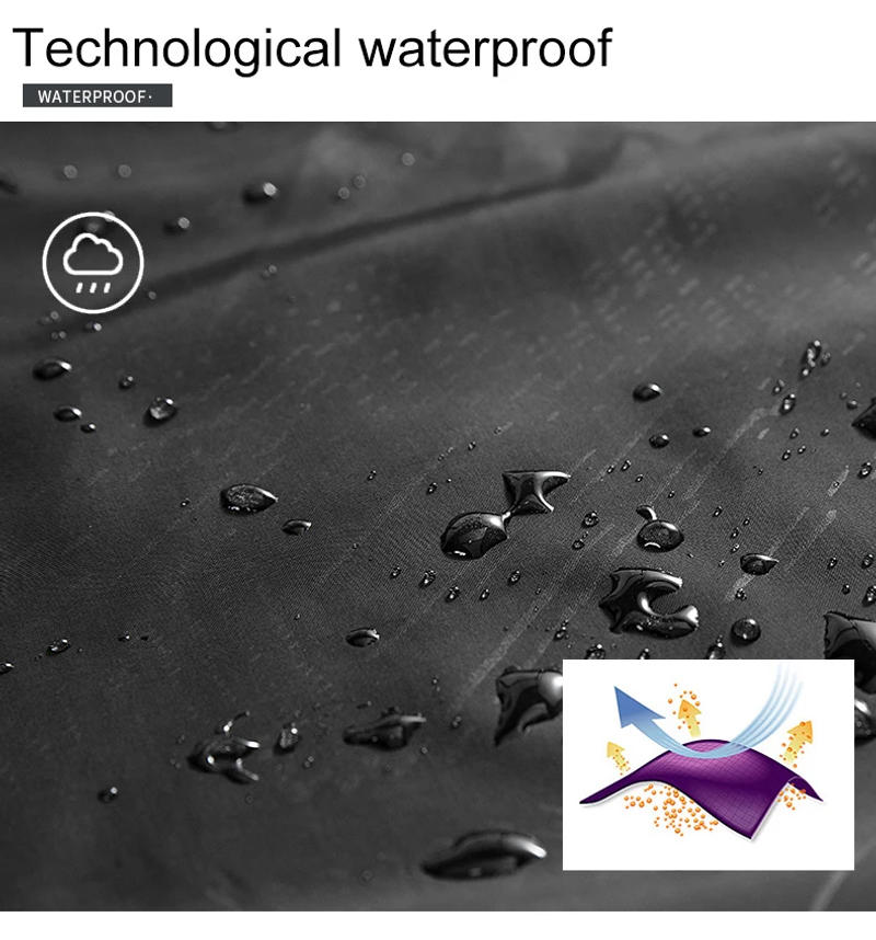 Description Picture 6 of itemJNLN Unisex Hiking Jackets Waterproof Sun Protection Windbreaker Men Women Camping Climbing Outdoor Rain Coat Portable Clothes