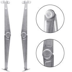 2pcs Furniture Hinge Bedside Cupboard Door Support Hinge Cabinet Slide Position Connecting Rod Hardware Support Bracket Fitting