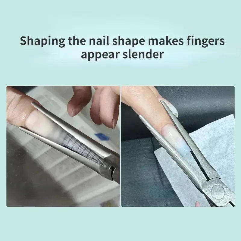 Description Picture 5 of itemAcrylic Nail C Curve Pincher Pinching Tool Clamp Shaping Tweezers Nails Extension Clips UV Gel Extend Nail Tips Manicure Tools