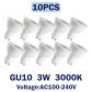10pcs 38d 6000K