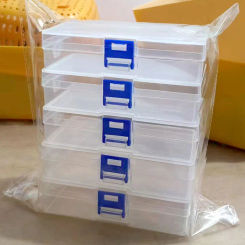 Transparent Lock Box Small Item Storage Box Fishing Gear Accessories Box Plastic material
