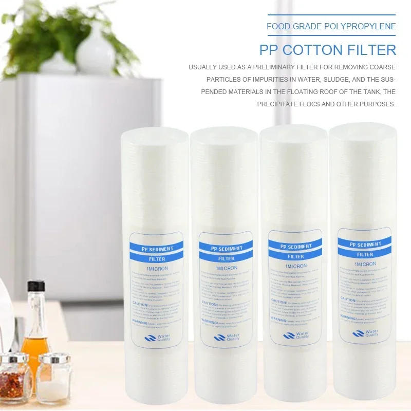 Description Picture 3 of itemWater Purifier 10 Inch 2/4/6pcs 1-Micron Sediment Water Filter Cartridge PP Cotton Filter Water Filter System