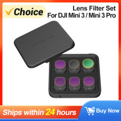 Mini 3 Pro Filter Set for DJI Mini 3 Mini 3 Pro Accessories Camera Drones Lens Filters Kit MCUV CPL ND4/8/16/32 Optical Glass