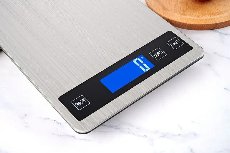 Description Picture 6 of itemStainless Steel Kitchen Scale,Greater Goods Gray Food Scale,Digital Display Show Weight in G/KG/LB:OZ/ML/FL.OZ for Cake Baking