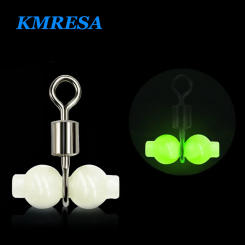 10Pcs/lot Luminous 3 Way Fishing Swivels Sea Fishing Accessories Rolling Swivels Connector Fishing Hook