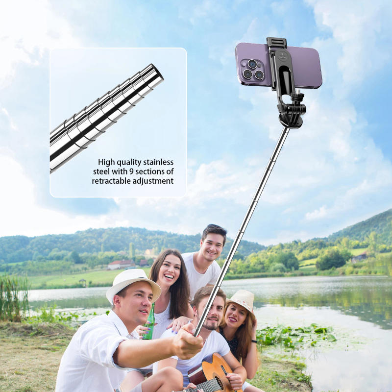 Description Picture 5 of itemC13 C13d Extra-long Handle Detachable Wireless Bluetooth Stable Tripod Selfie Stick Holder Monopod Stand for Cell Phone