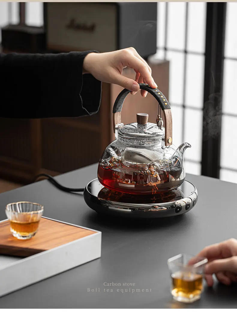 Description Picture 5 of itemSteamable Teapot Household Glass Tea Maker High Temperature Resistant Steaming and Boiling Dual-purpose Teapot