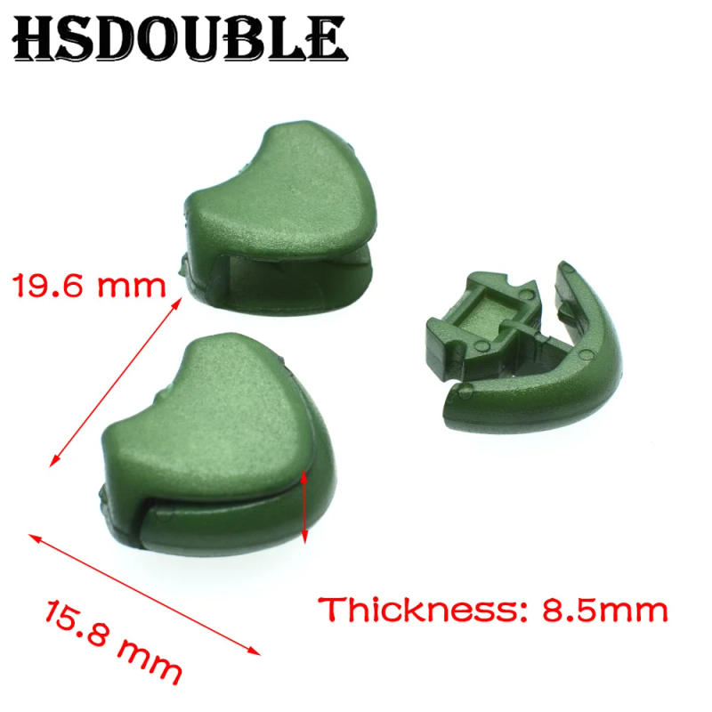 Description Picture 3 of item12 Pcs/Pack Colorful Plastic Zipper Pull Cord Ends Lock Stopper For Paracord/Clothing