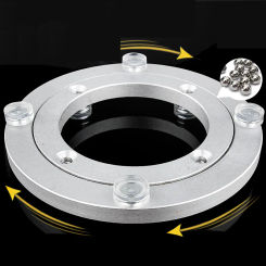 Glass Dining Table Turntable Base Load-bearing Soundproof Anti-skid Solid Wood Marble Round Table  Rotating Household Track