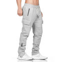 Men Cotton Joggers Pants Pockets Overalls Gym Running Trousers Casual Pockets Men's Fitness Sports Pants