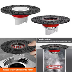With Grid Grate Cover Shower Floor Drain Core Insect Proof Backflow Preventer Sink Strainer Dectable Anti Blocking