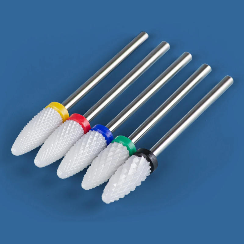 Description Picture 3 of item1pc Ceramic Milling Cutter Nail Drill Bits for Removing Nail Gel Polish Manicure Machine Nail Art Tools Accessories Nails Files