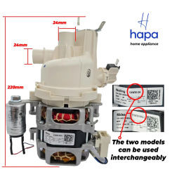 Original, New, Midea YXW30-2A(L) Aluminum coil 220-240V  50/60Hz  60w 0.25A  Dishwasher Circulating Pump for Midea Hansa Kaiser