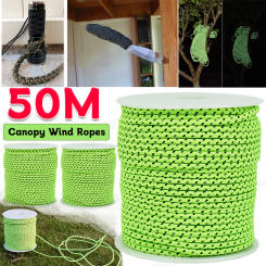 100M Reflective Paracord Rope 2.5mm Outdoor Parachute Cord Survival Umbrella Tent LanyardStrap Wear-resistant for Mountaineering