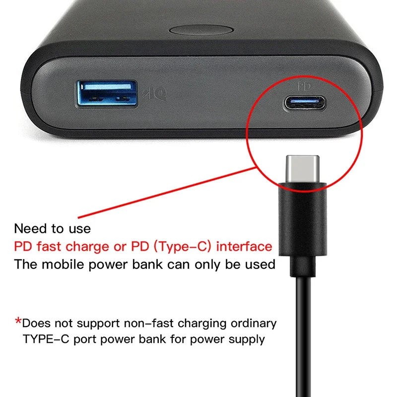 Description Picture 6 of itemType-C Power Cable For Goggles 2 /FPV V2 Glasses Connect PD Charger Mobile Power Bank Charging for DJI Avata / DJI FPV Drone