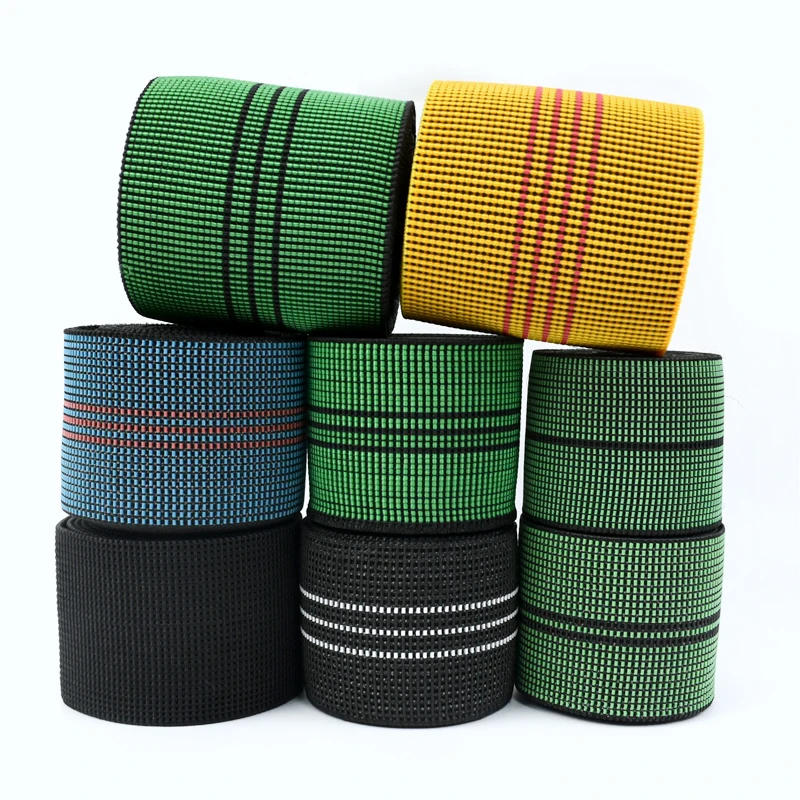 Description Picture 4 of item1-10M Elastic Rubber Bands 50mm Elasticity Waist Belt Sofa Chair Cushion Elastics Ribbon Tape Pants Clothing Stretch Band Sewing