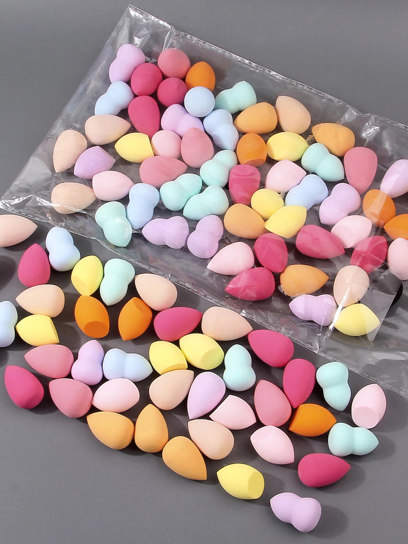 Description Picture 6 of item10/20/25/50/100PCS Latex-Free Makeup Sponges | Random Colors & Shapes for Liquid/Cream/Powder | Blending Beauty Sponge Bulk Set