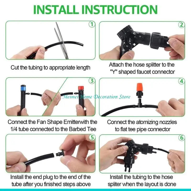 Description Picture 2 of itemH7BF Drip Irrigation System Set 30m Garden Watering System Automatic Irrigation System Micro Drip Irrigation for Greenhouse