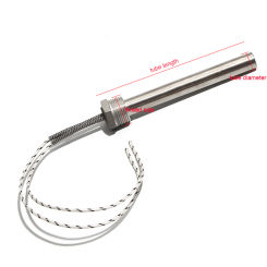 LUJINXUN DN20/25mm Threaded Cartridge Heaters 2500-3000W NPT Thread Tube 16mm x400-600mm  for Molding 1pc