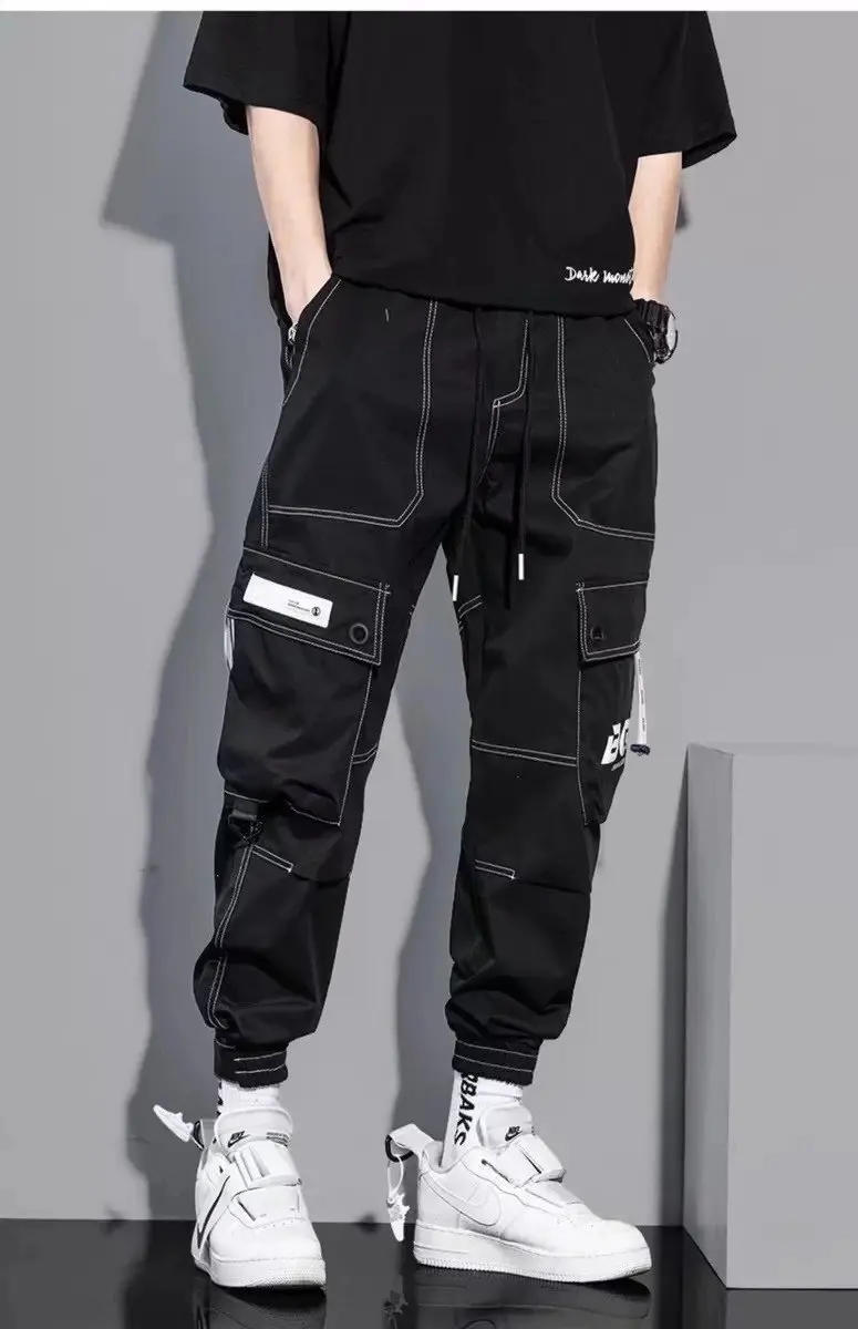 Description Picture 5 of itemMan Cargo Pants New Breathable Trousers Mens Fashion Overalls Men Comfortable Pure Color Pant ropa hombre joggers y2k sweatpants