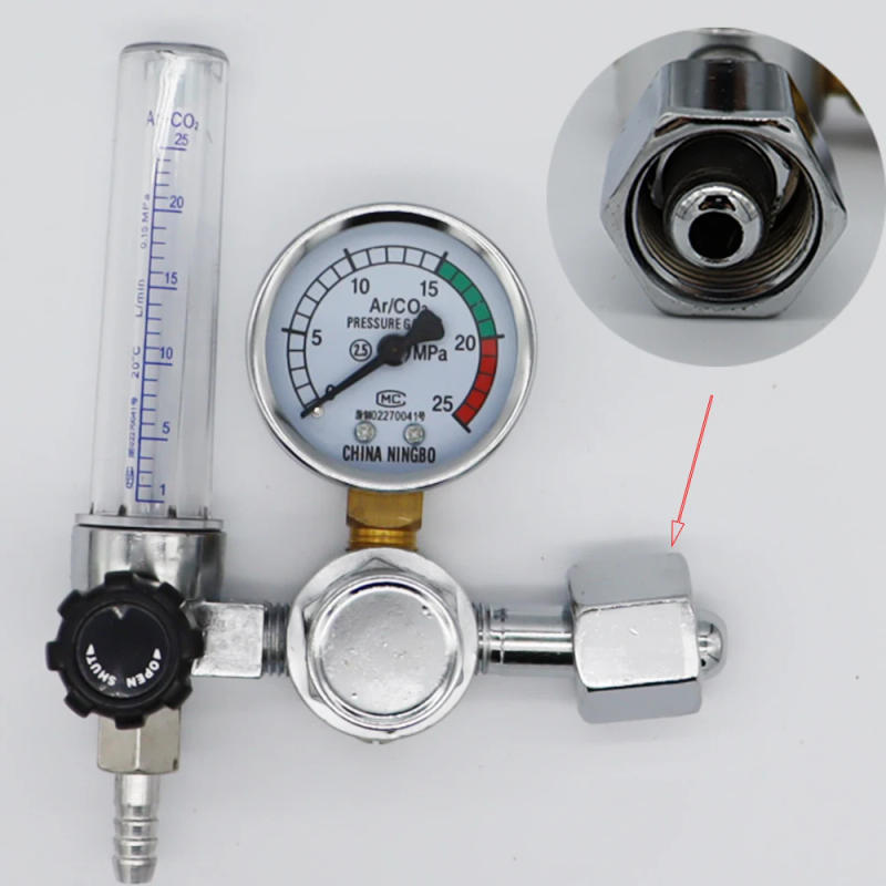 Description Picture 4 of item2022 NEW 0-25Mpa Argon Regulator CO2 Mig Tig Flow-Meter Gas-Regulators Flowmeter Welding Weld Gauge Argon Pressure Reducer
