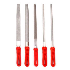 Durable 6/8 Inch Diamond File Hand Tool Flat/Semicircle/Triangle/Square/Circle Polishing File Polishing Grinding Sharpening File