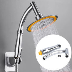 ABS Shower Head Extension Arm Hand Hold Adjustable Extender Top Shower Head Sprinkle Parts Faucet Replacement Bathroom Fixture