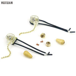 1Pc Universal Wall Light Pull Switch Home Ceiling Fan Lamp Pull Chain Cord Switch Set Replacement Tools 3A 250VAC 6A 125VAC