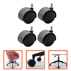 4 Pcs Swivel Casters Small Wheels for Cart Desk Chair Computer Office Furniture Replacement Scroll