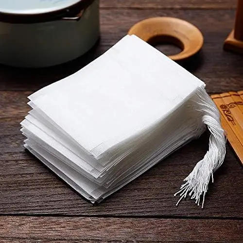 Description Picture 4 of item300/50PCS Disposable Tea Bags Non-woven Fabric Drawstring Tea Infuser Spice Loose Tea Coffee Seal Filter Mesh Bag Kitchen Tools