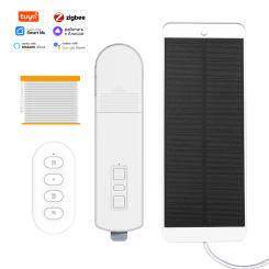 Zigbee Tuya Smart Electric Curtain Motor Chain Roller Blinds Shade DIY Motorized Shutter Drive Solar Panel APP Voice Control