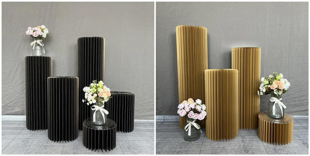 Description Picture 4 of itemCylindrical Paper Folding Festival Decoration Background Ornament Wedding Cake Stand Dessert Table Birthday Party Ramadan Decora