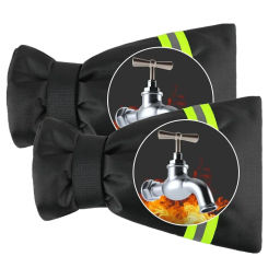 2Pcs Outside Tap Cover Thickened Outdoor Tap Cover Insulated Waterproof Outside Tap Cover Protect from Freezing Bursting