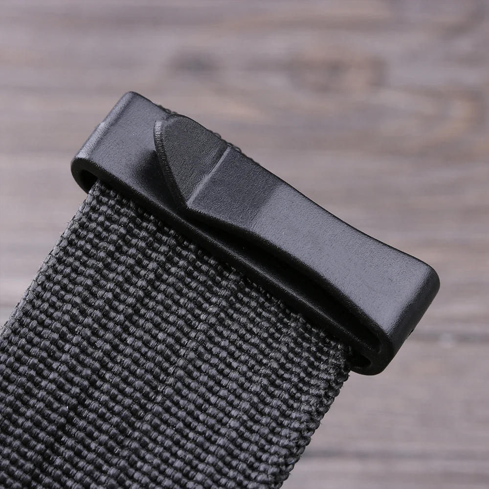 Description Picture 5 of item10pcs Slip Keeper Buckle Slider Loop Clip Adjustable for Outdoor Backpack Bag Belt Strap Webbing Plastic Black 20 25 32 38 50mm
