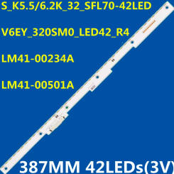 10PCS LED Backlight Strip For S_K5.5/6.2K_32_SFL70-42LED LM41-00234A 00501A UA32K5500BJ UE32M5522 UE32M5525 UE32M5620 UE32M5650
