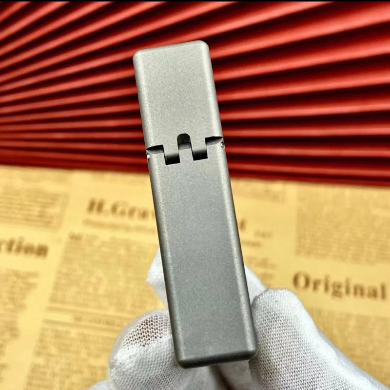 Description Picture 5 of itemZorro Titanium Alloy 538, 912 Narrow Machine Small Square Head Kerosene Lighter Gadget Smoking Accessories