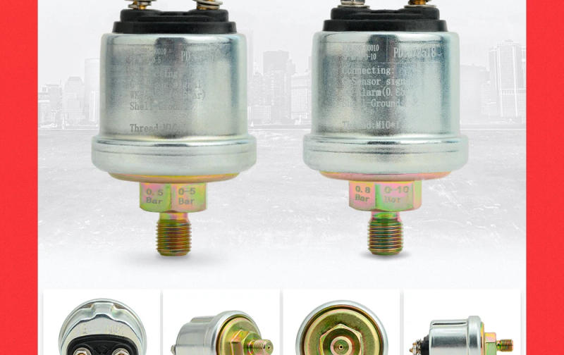 Description Picture 4 of itemBrand New 0-5bar 0-10bar M10 VDO Oil Pressure Sensor Switch Match With VDO Oil Pressure Gauge Diesel Generator Accessories