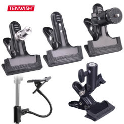 Ball Head Clamp with 1/4-20" Screw Metal Grip Mount Camera Mobile Phone Holder Photography Accessories For Photo Studio
