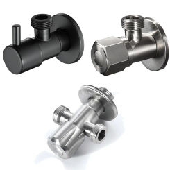 Stainless Steel Angle Valve Inlet Valve Bathroom Single & Double Outlet Valve G1/2 Water Stop Valve Toilet Kitchen
