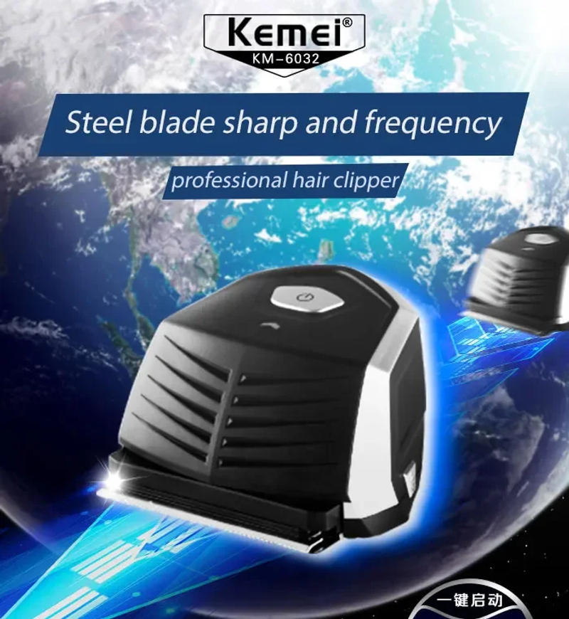 Description Picture 2 of itemKemei Hair Clipper Professional Electric Cordless Hair Beard Trimmer 0.1mm Bald Head Self Hair Cutting Machine For Men Kids 6032