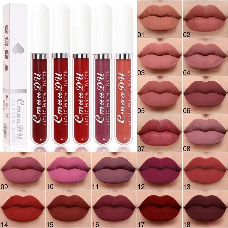Description Picture 3 of itemSexy Long Lasting Velvet Matte Lip Gloss Liquid Lipstick Lip Makeup Women Beauty Red Nonstick Cup Waterproof Lip Gloss
