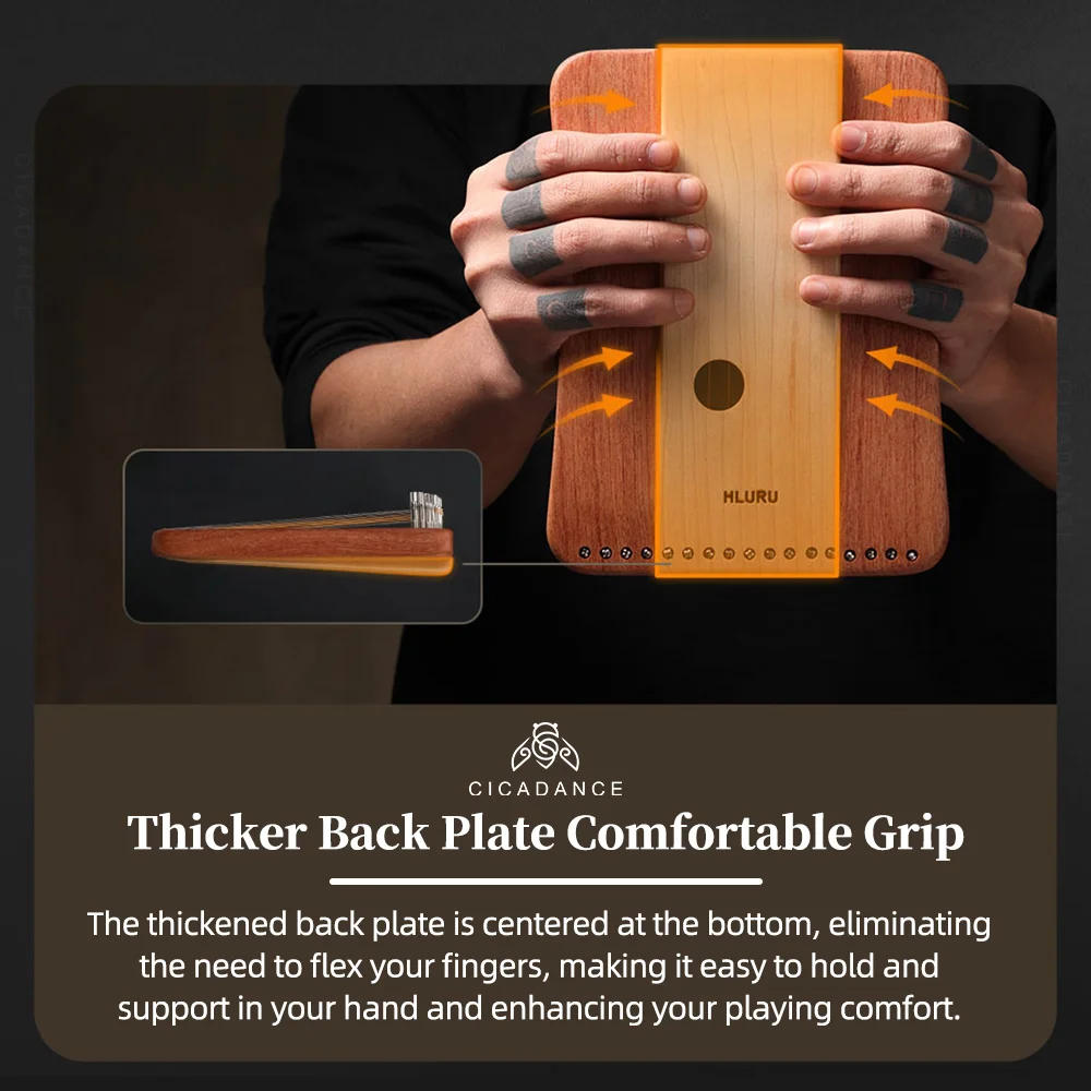 Description Picture 6 of item17 String Fingerplay Lyre Harp 31 Strings Chromatic Thumb Piano Lira Musical Instruments Gifts Idea For Professional Beginner