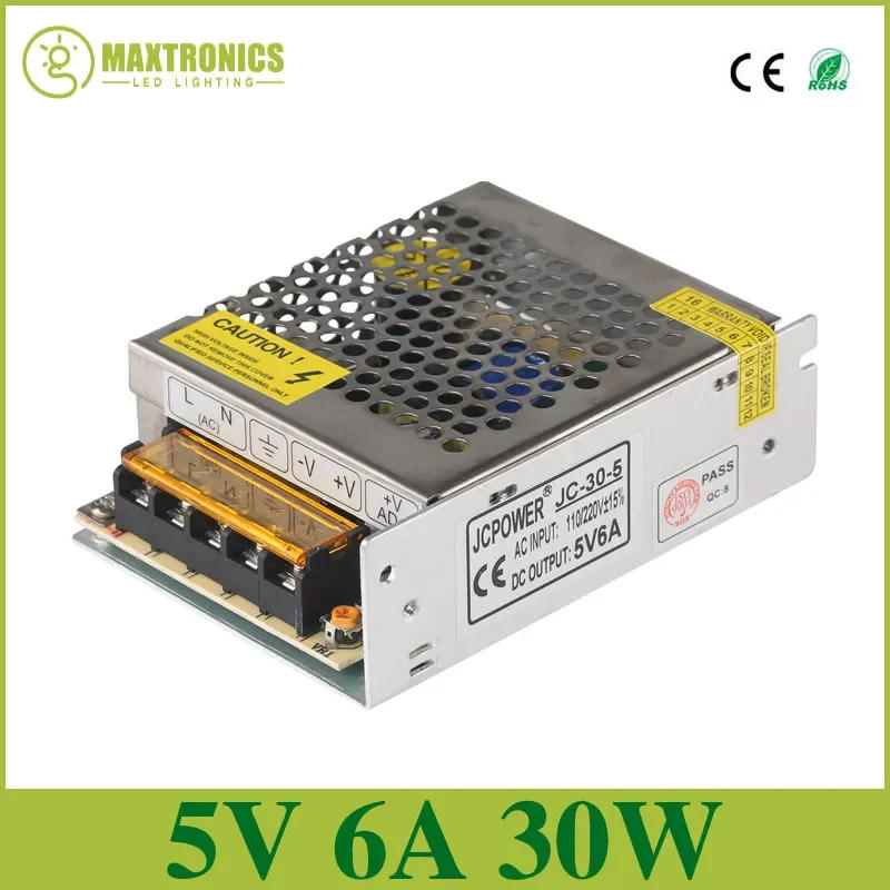 Description Picture 2 of itemBest 5V 6A 30W Switching Power Supply Driver AC 110-240V Input to DC 5V Lighting Transformer for LED Strip Light/ Modules Lamp