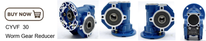 Description Picture 3 of itemCY Automan High Torque CNC Worm Gearbox Worm Speed Reducer NMVF 040 CYVF40 Input 14/11mm Output 18mm Ratio 5:1/100:1