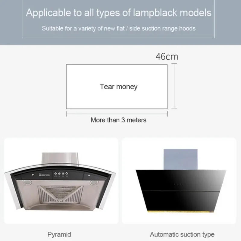 Description Picture 6 of item50cm*10M Range Hood Filter Paper Disposable Non-woven Oil-proof Cotton Filter Paper Suitable for Extractor Hoods Durable Magnets