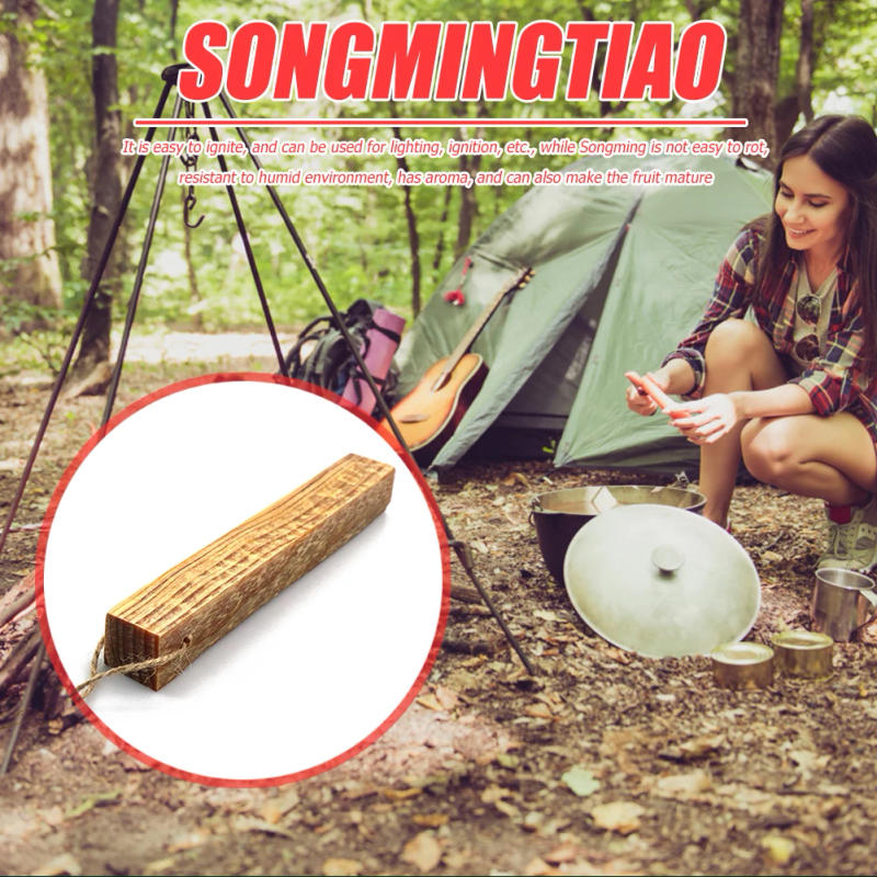 Description Picture 6 of itemOutdoor Emergency Tools Fatwood Sticks Pinewood Flame Maker Fire Starter Wood Outdoor Camping Sports Fire Starter Kit Outdoor