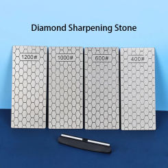 Diamond Knife Sharpener Sharpening Stone Grinding Kitchen Tools Accessories Gadgets 1- 4Pcs Set Grit 400 600 1000 Fine Whetstone