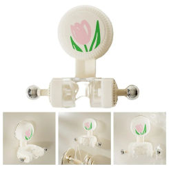 1pc Adjustable Suction Cup Bracket Bathroom Wall Mount Handheld Shower Head Holder Home Improvement Tools Accessories