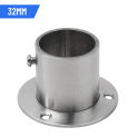 Space Saving Stainless Steel Closet Bar Stand Efficient Rod Pole Socket End Perfect for Hanging Rods and Curtain Railings