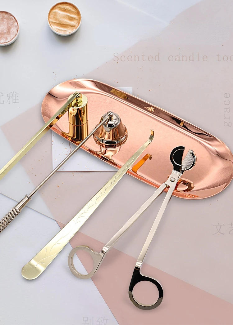 Description Picture 2 of itemCandle Extinguishing Tool Candle Bell Aromatherapy Wick Cutting Wax Candle Accessory Set Wedding Home Decor